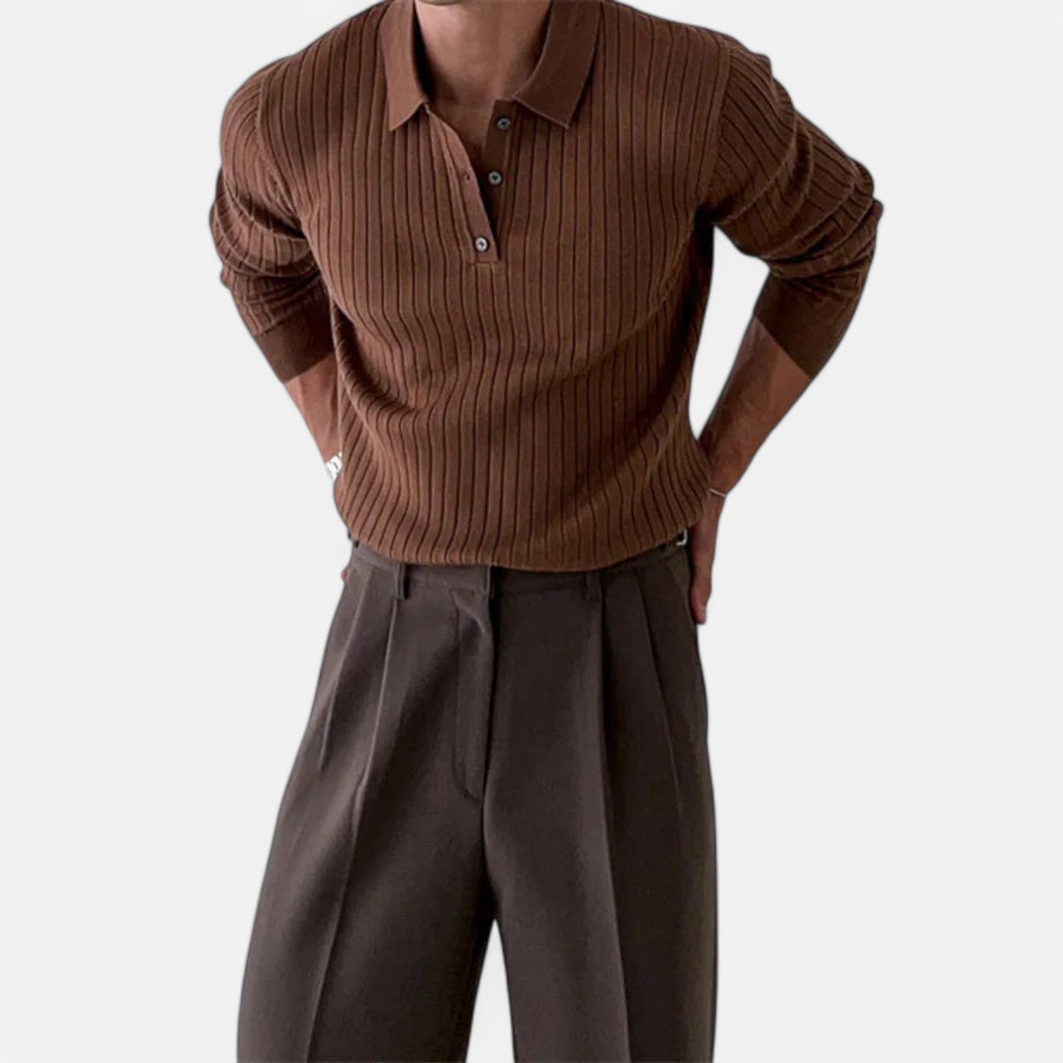 Monacogents | Striped Knit Polo
