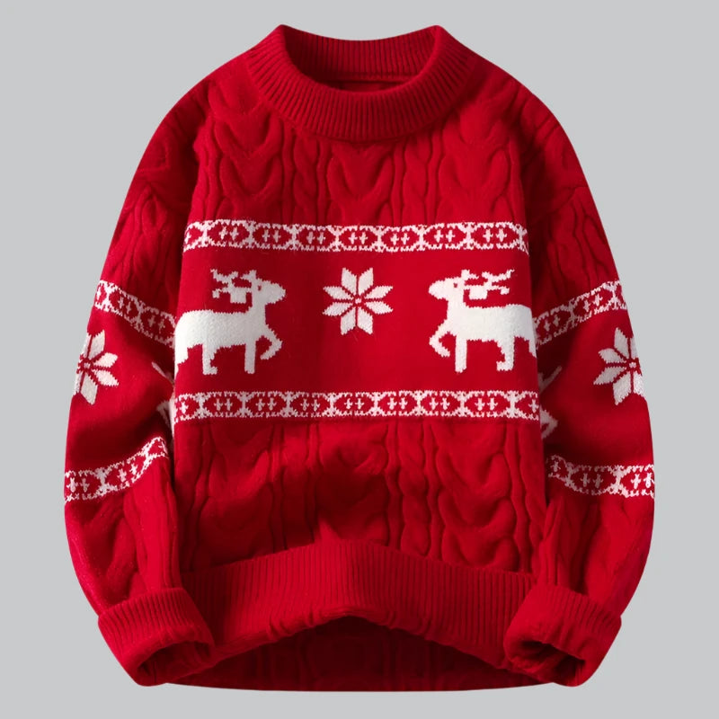 Orson - Luxe Christmas Cashmere Deer Sweater