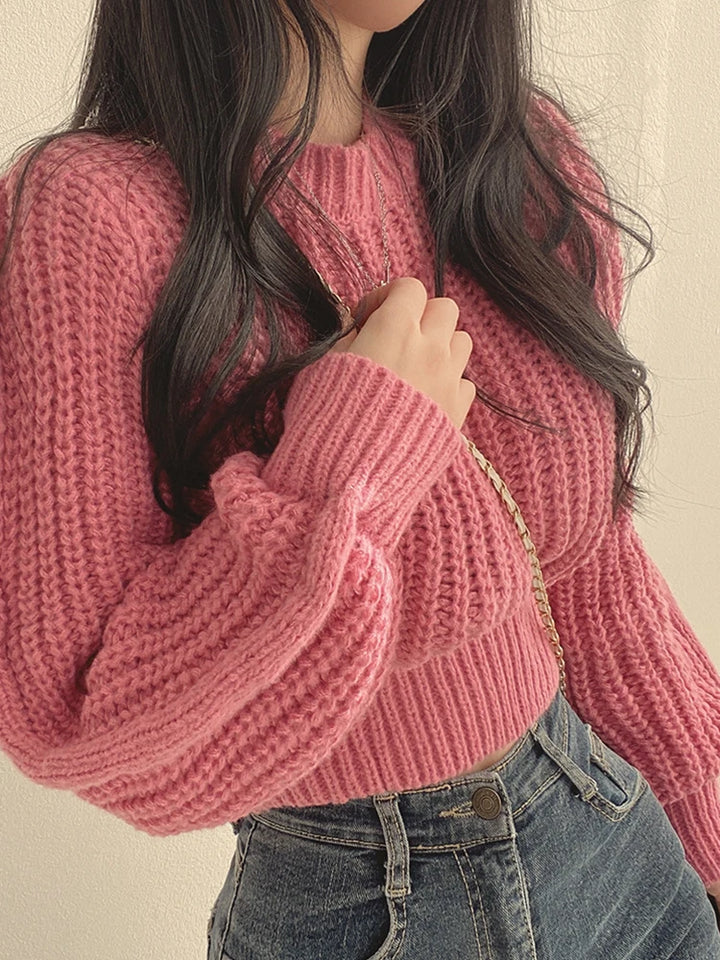 Nora - Vintage Lantern Sleeve Sweater