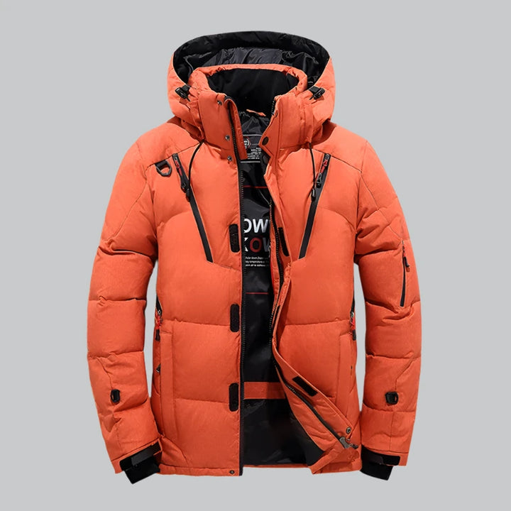 Eli - Men's White Duck Down Winter Jacket