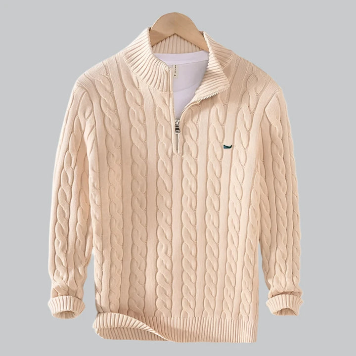 Reid - Cotton Half-Zip Sweater