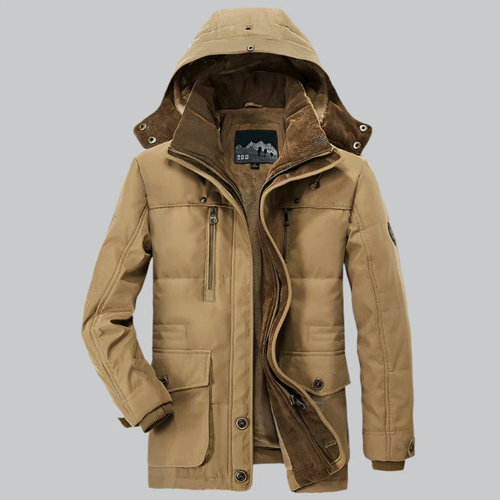 Leo - Men's Fleece-Lined Windproof Winter Parka