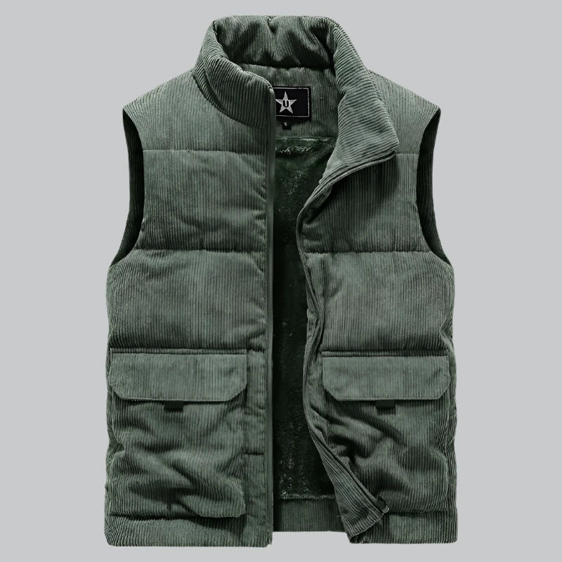 Dorian - Wool Cotton Padded Vest