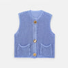 Monacogents | Chunky Knit Sleeveless Cardigan