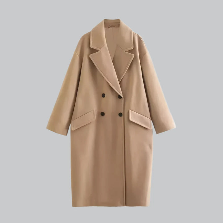 Scarlett - Double-Breasted Tweed Trench Coat