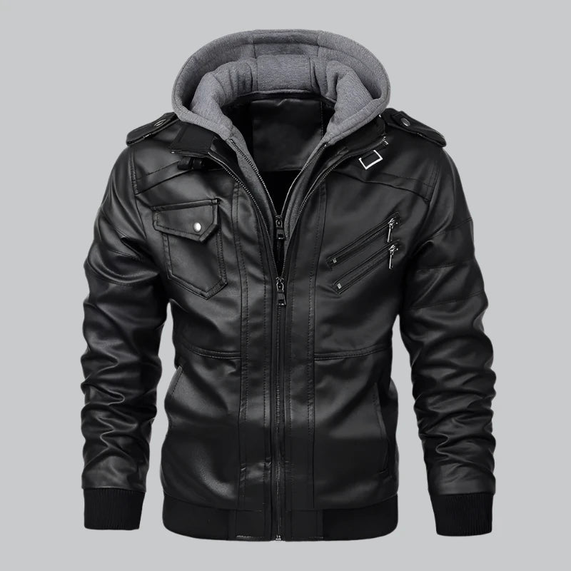 Lennox - Autumn PU Leather Biker Jacket