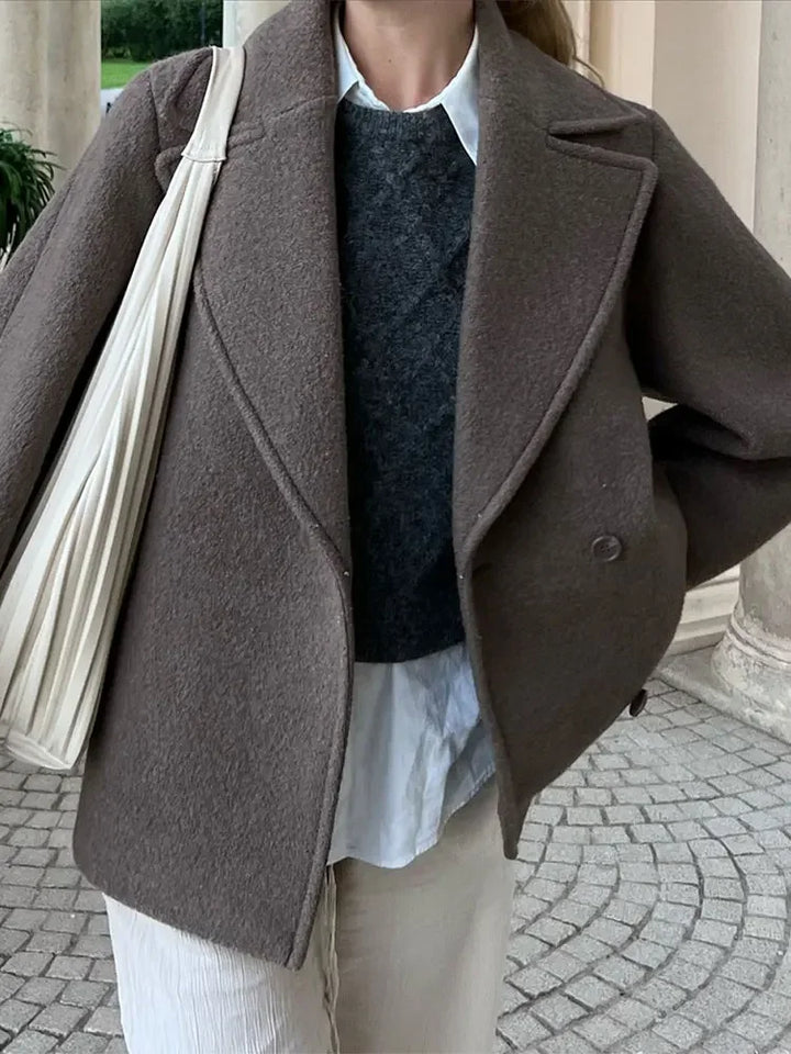 Isabella - Elegant Double-Breasted Wool Coat