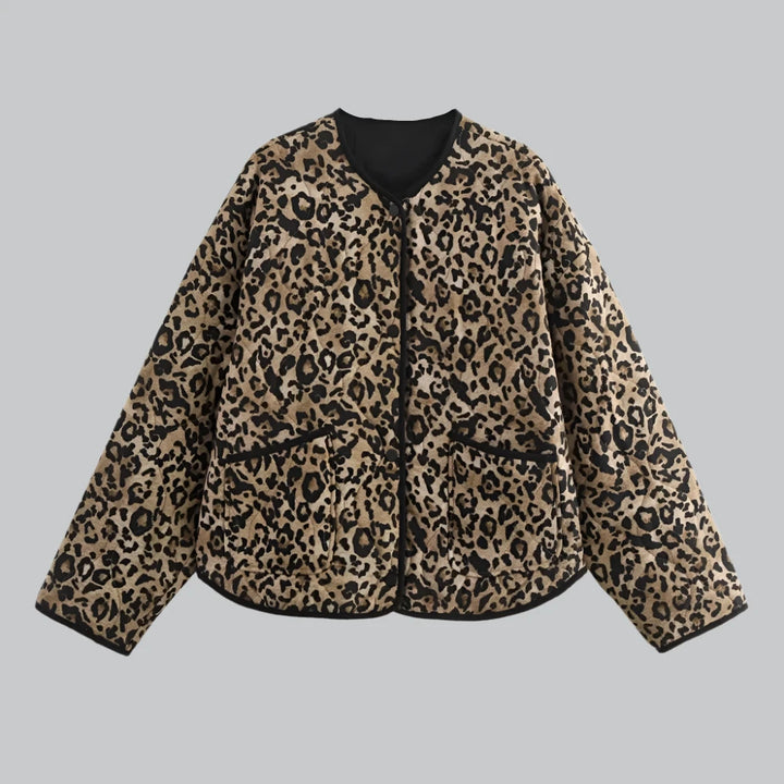 Chandler - Early Autumn Animal Print Cotton Jacket