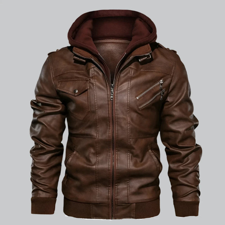 Lennox - Autumn PU Leather Biker Jacket