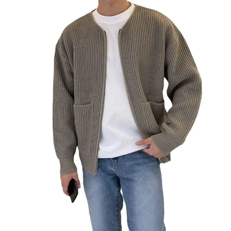 Dexter - Slim-Fit Zipper Cardigan