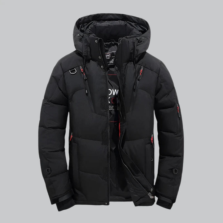 Eli - Men's White Duck Down Winter Jacket