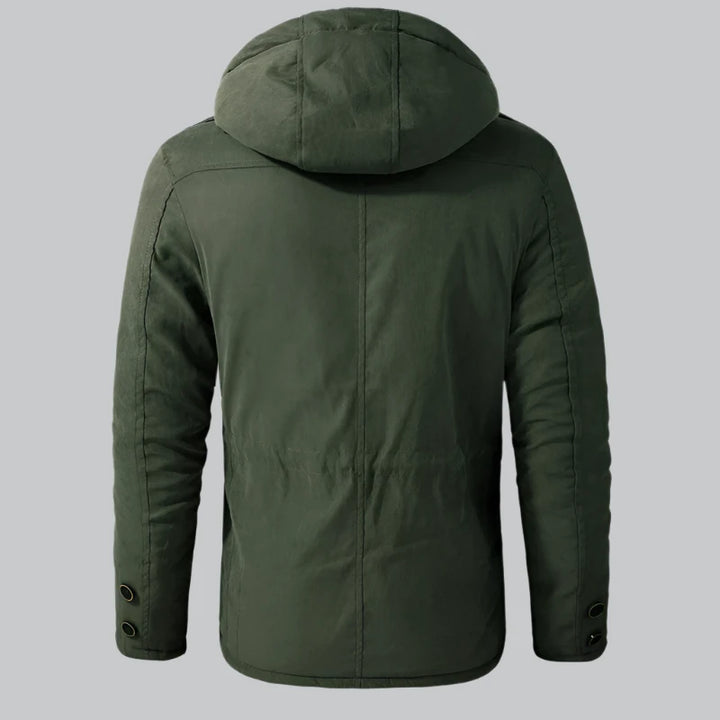 Jackson - Thick Cashmere Fleece Military Jacket