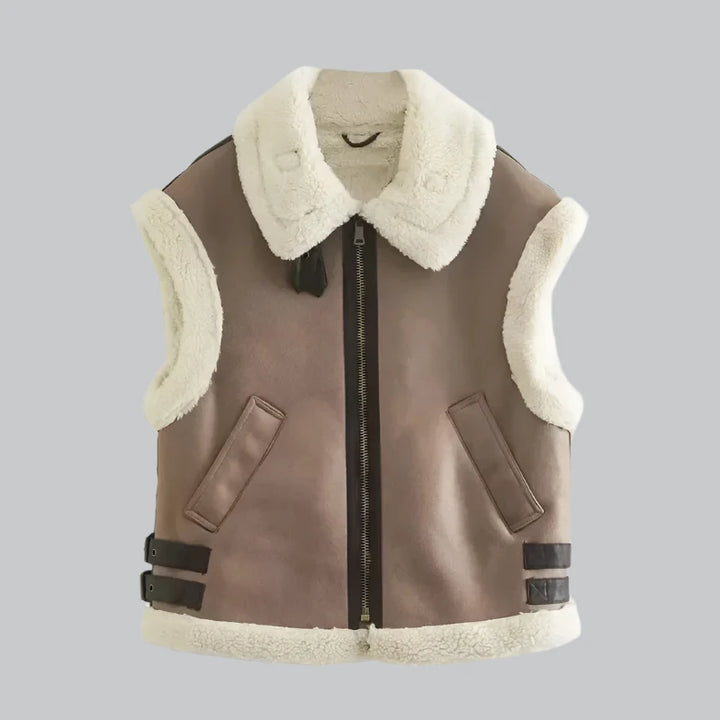 Chloe - Warm Sleeveless Faux Fur Vest