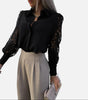 Monacogents | Elegant Chiffon V-Neck Blouse