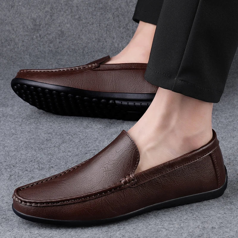 Carter - Genuine Leather Slip-On Loafers