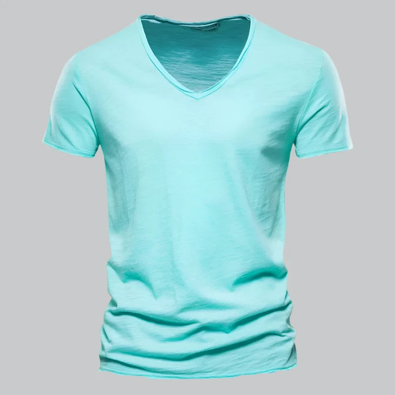 Patrick - Slim Fit Cotton V-Neck T-Shirt