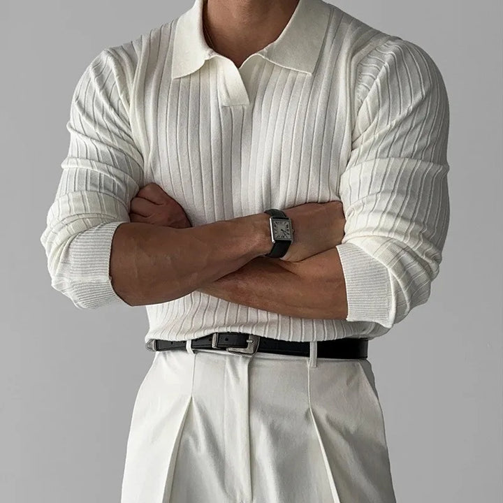 Ethan - Light Luxury V-Neck Polo