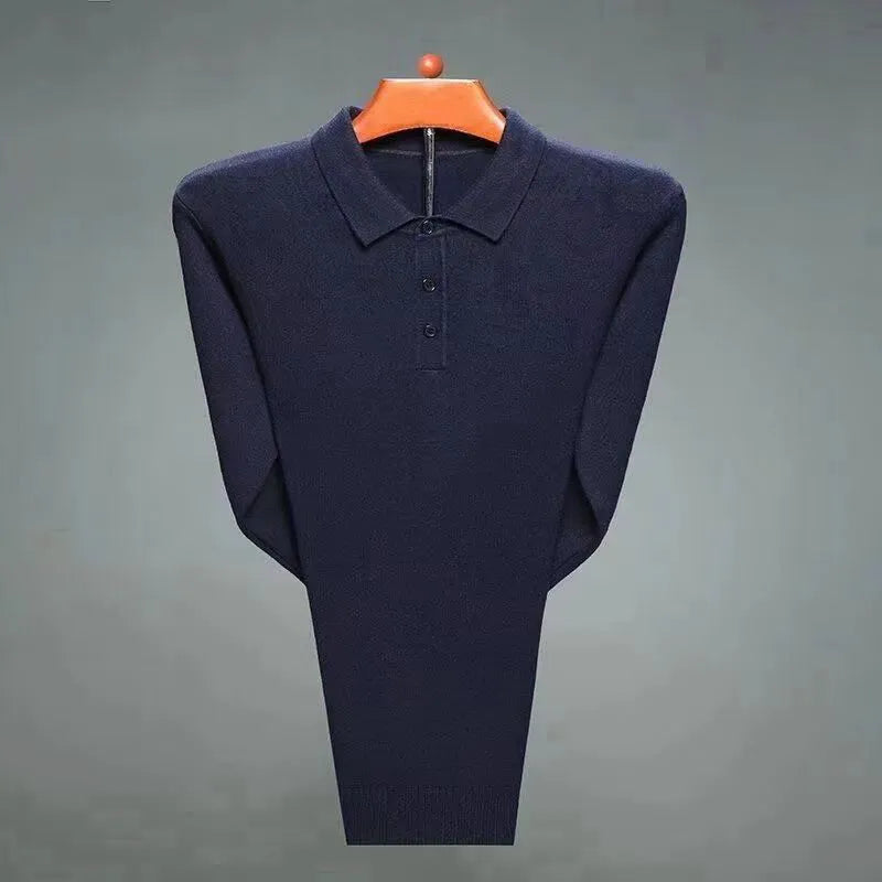 Graham - Cashmere Blend Polo Pullover