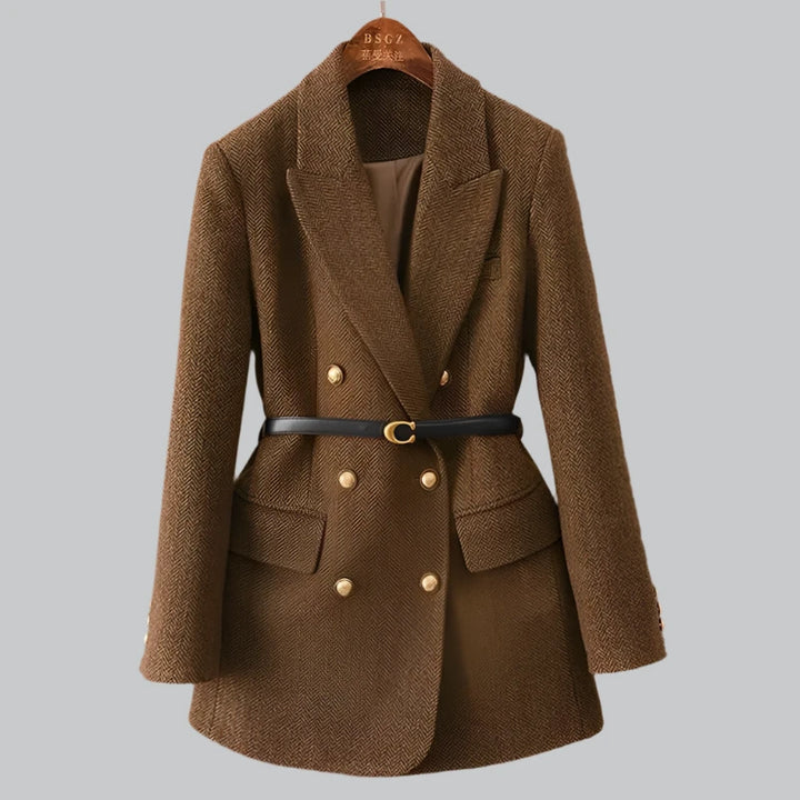 Clara - Vintage Wool Blazer with Belt