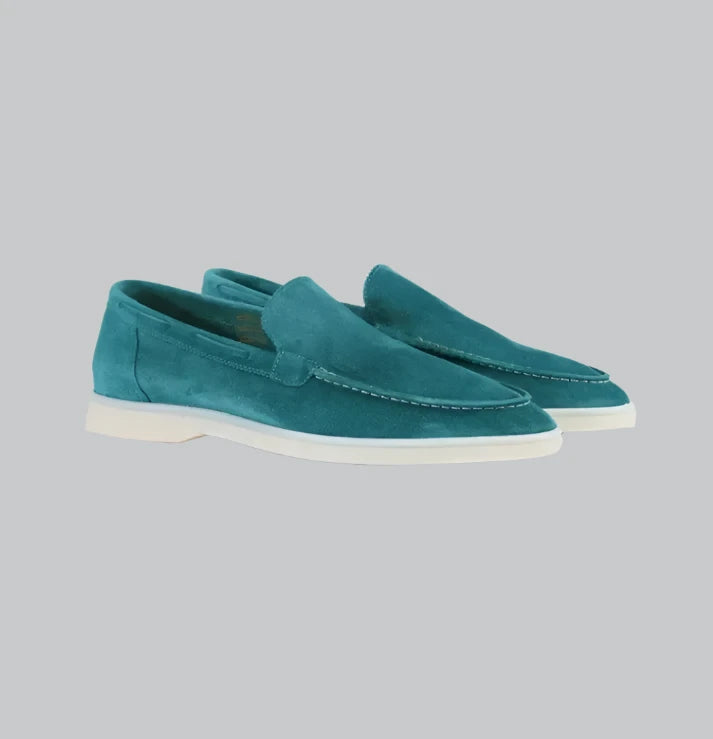 Apollo - Frosted Suede Yacht Loafers