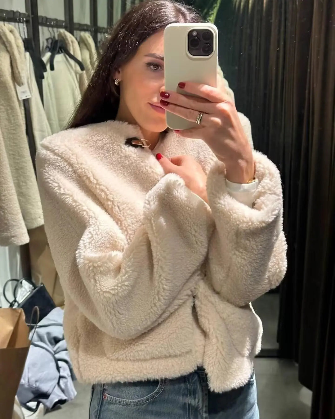 Rhea - Cozy Fleece Knit Jacket