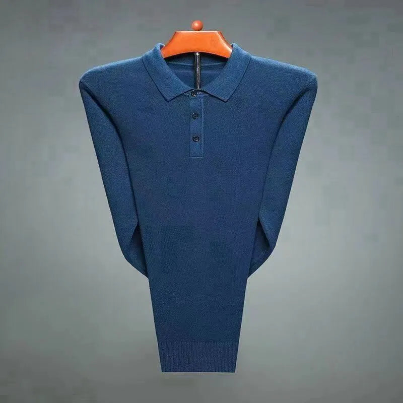 Graham - Cashmere Blend Polo Pullover