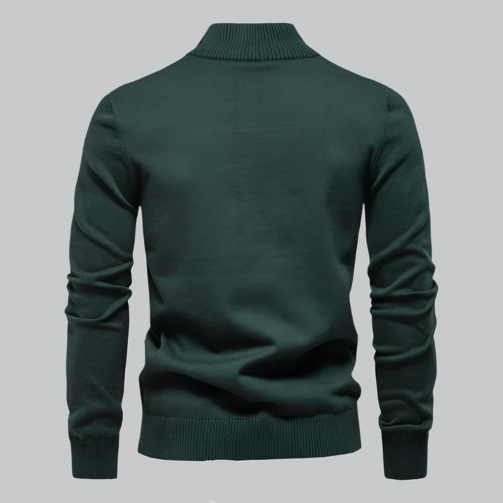 Harrison - Casual Mock Neck Knit Sweater