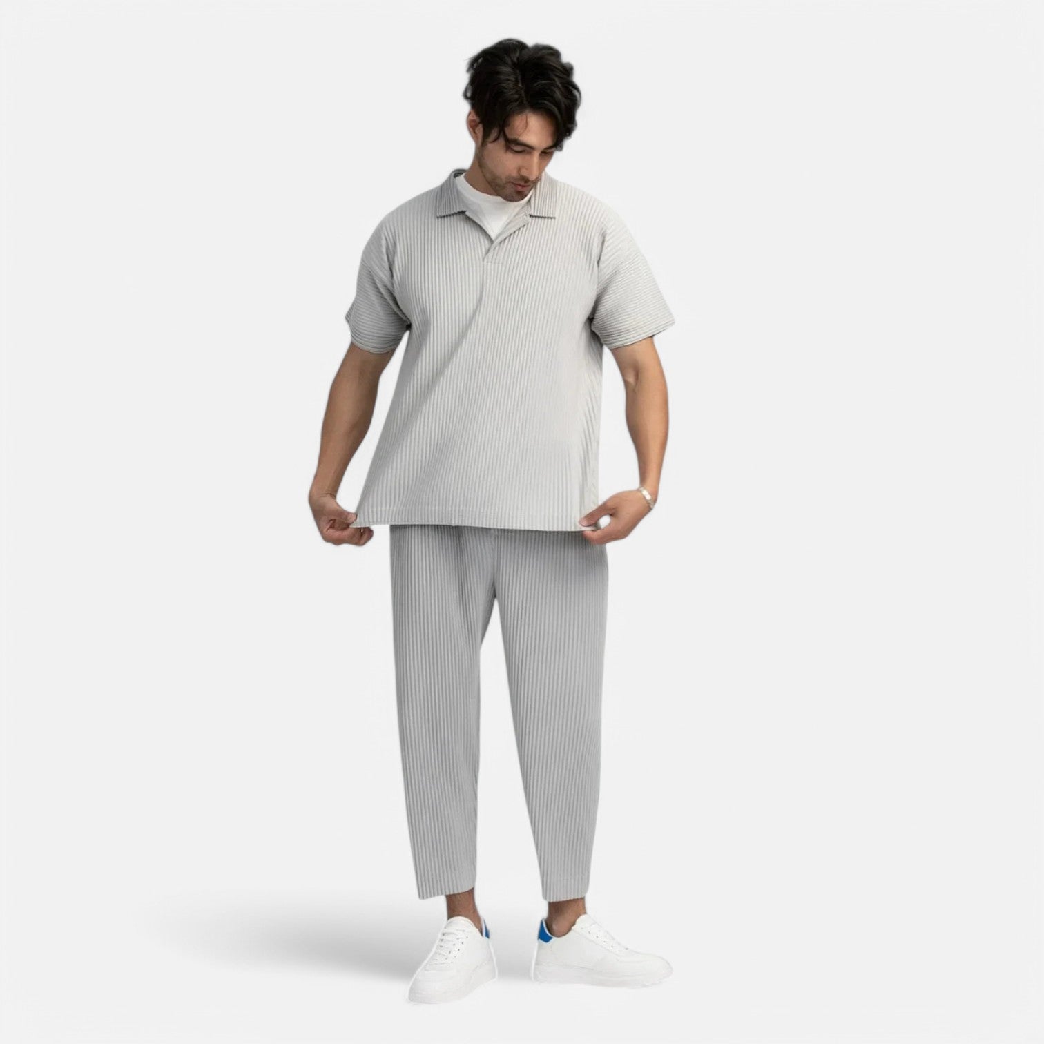 Monacogents | Tapered Miyake Pleated Pants
