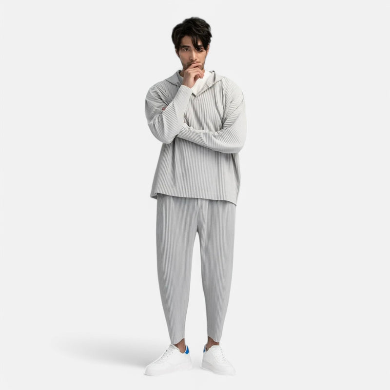 Monacogents | Tapered Miyake Pleated Pants