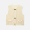 Monacogents | Chunky Knit Sleeveless Cardigan