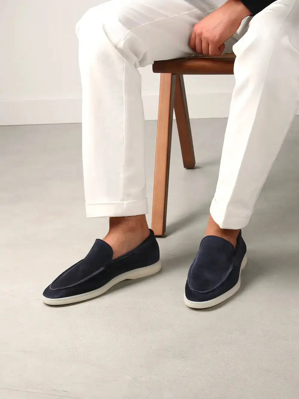 Apollo - Frosted Suede Yacht Loafers