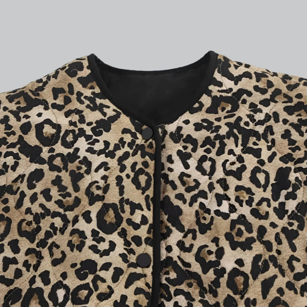 Chandler - Early Autumn Animal Print Cotton Jacket