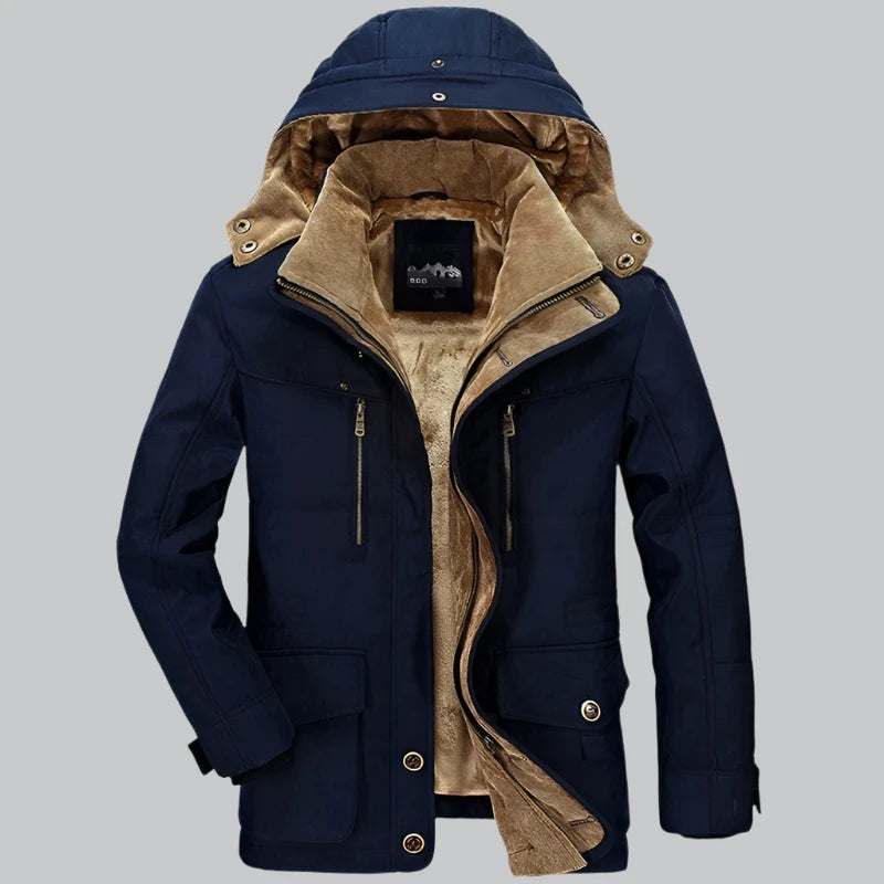 Leo - Men's Fleece-Lined Windproof Winter Parka