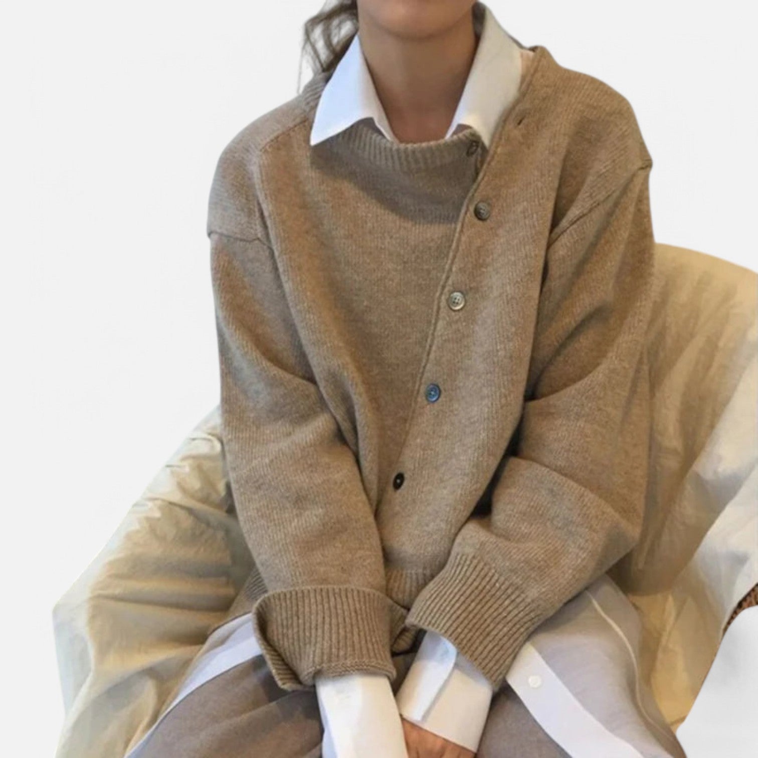 Monacogents | Irregular Knitted Cardigan