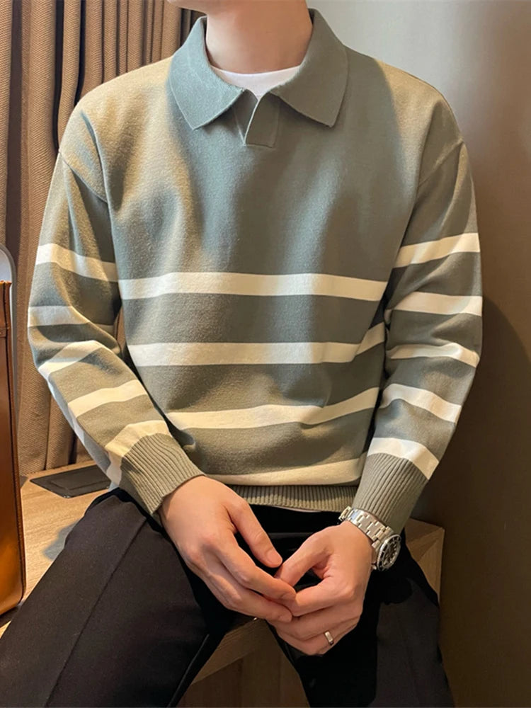 Elliot - Vintage Striped Knit Sweater