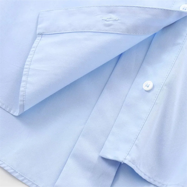 Celina - Wide Sleeve Cotton Poplin Shirt