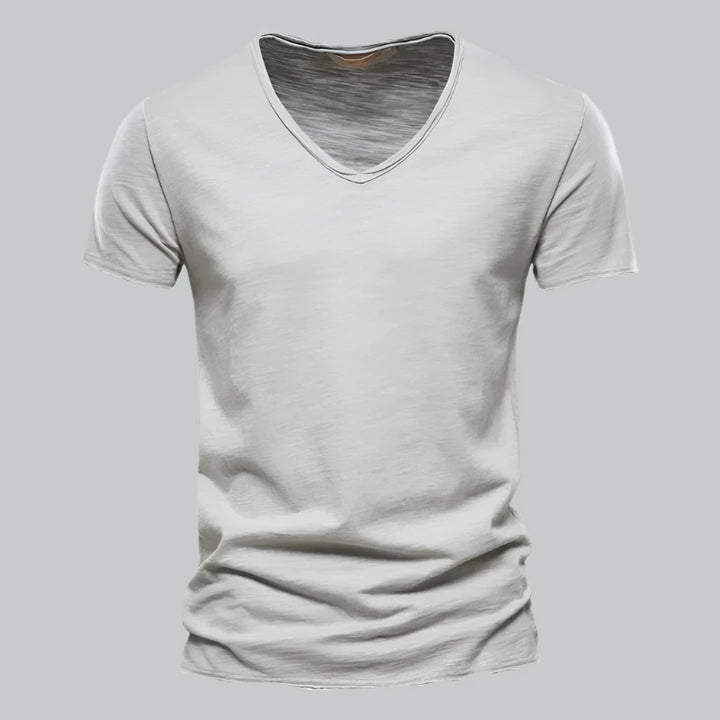 Patrick - Slim Fit Cotton V-Neck T-Shirt