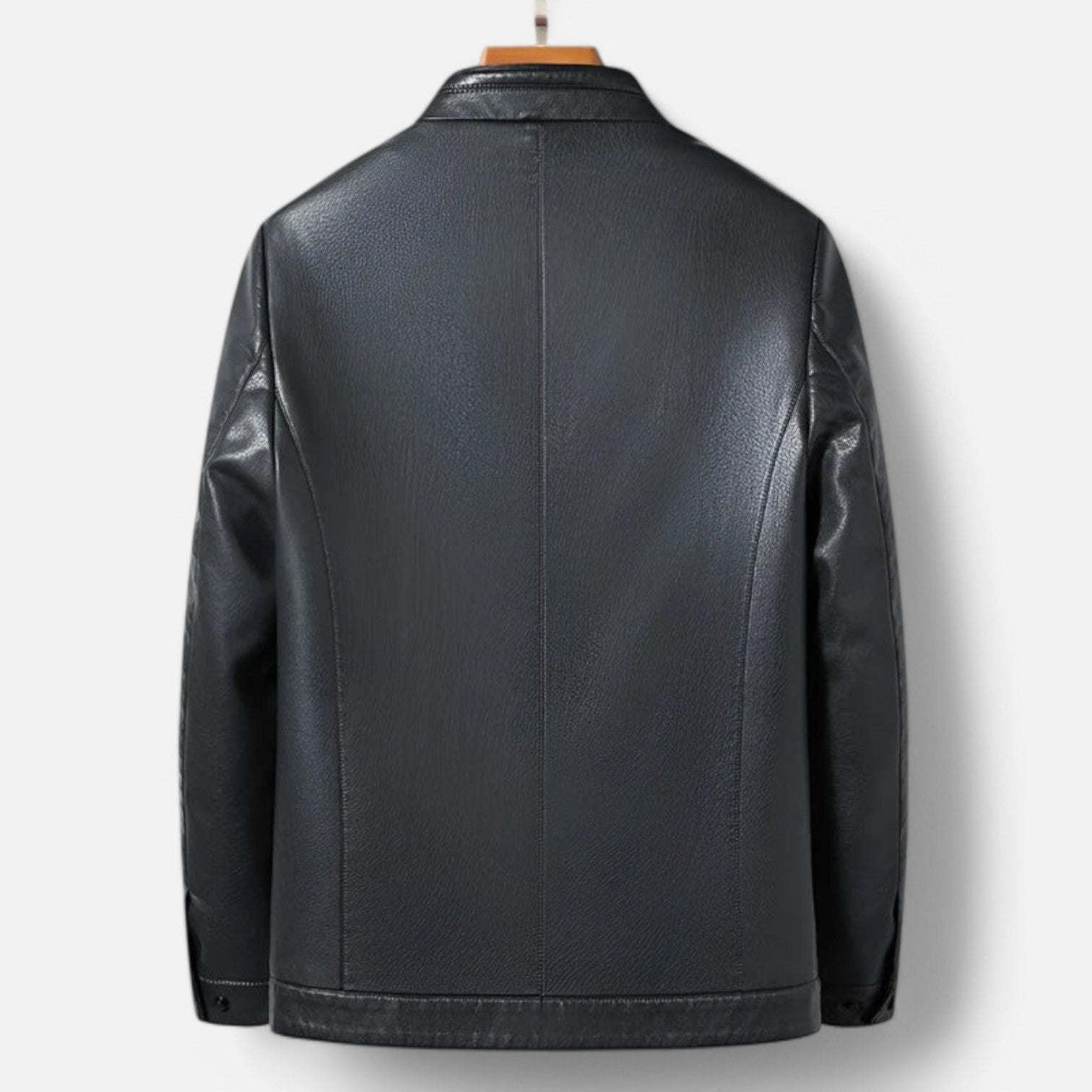 Monacogents | Premium Sheep Leather Jacket with Mock Collar