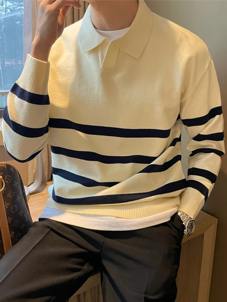 Elliot - Vintage Striped Knit Sweater