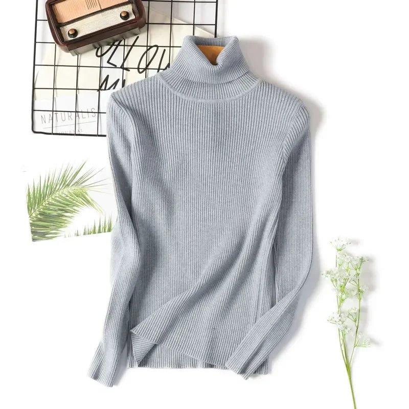 Sophia - Lined Turtleneck Sweater