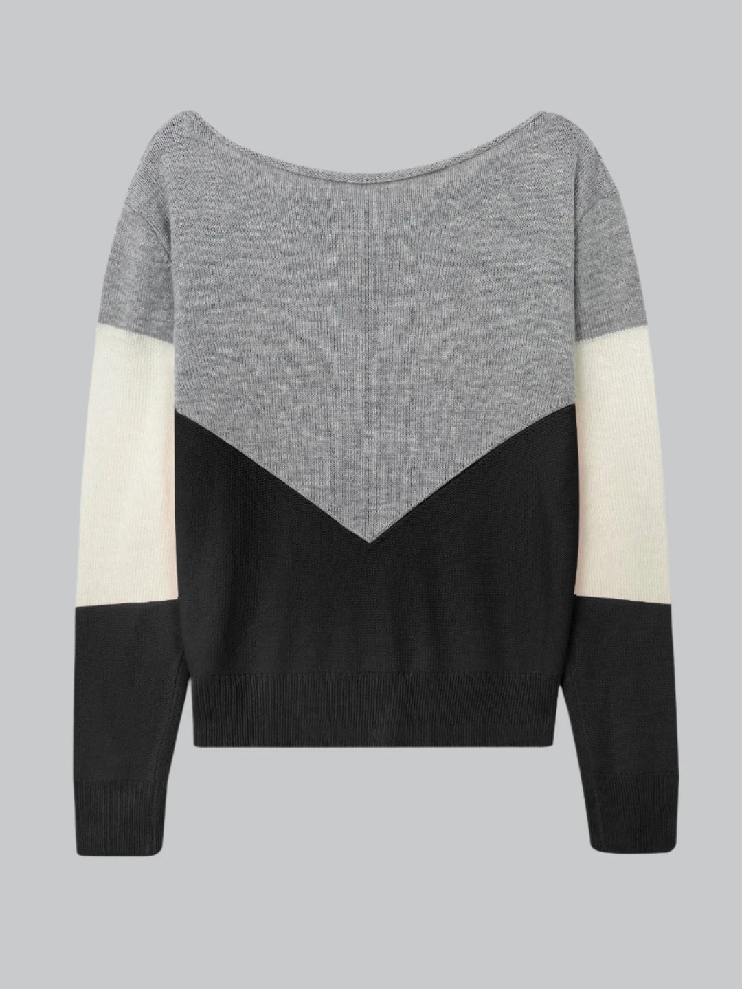 Mira - Color Block Cut-Out Sweater