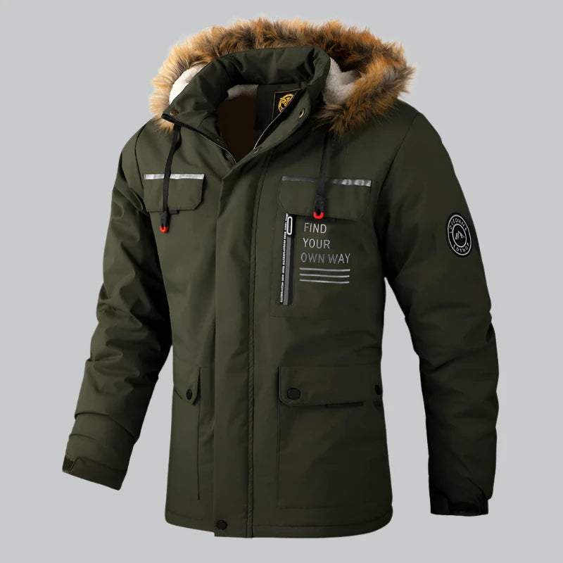 Brent - Waterproof Winter Parka with Detachable Hood