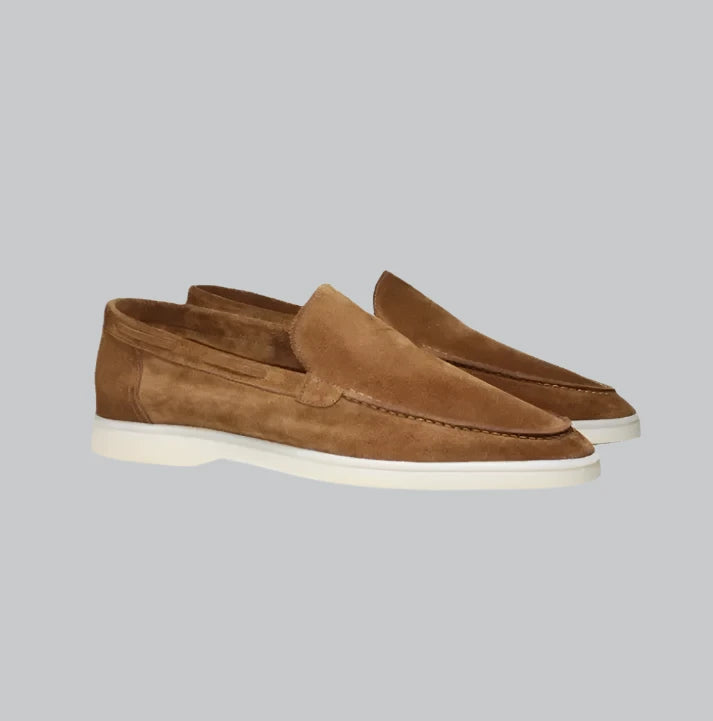 Apollo - Frosted Suede Yacht Loafers