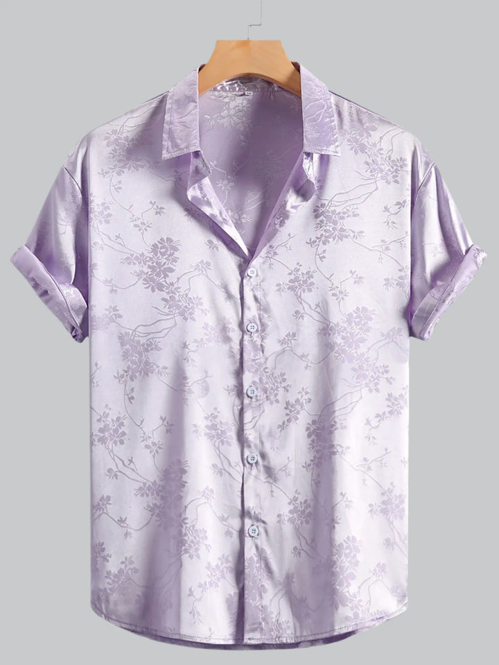 Kai - Embroidered Hawaiian Short Sleeve Shirt for Men