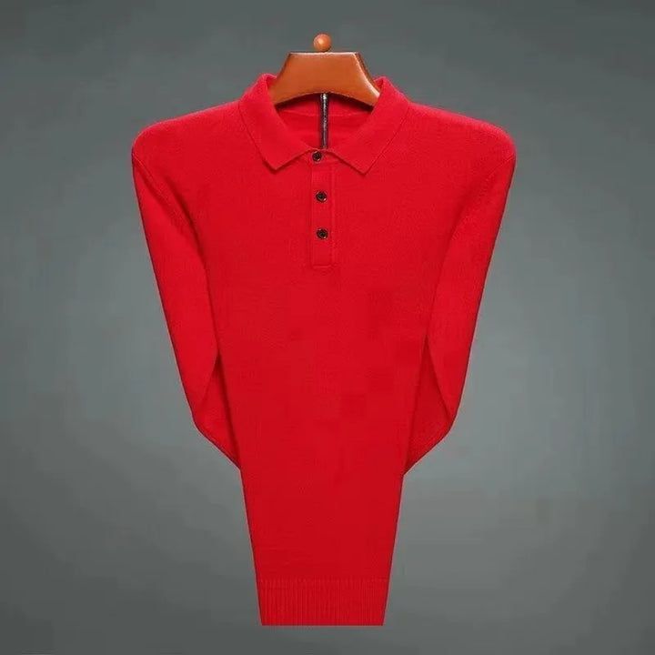 Graham - Cashmere Blend Polo Pullover