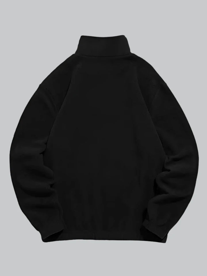 Ashton - Fuzzy Polar Fleece Turtleneck Hoodie