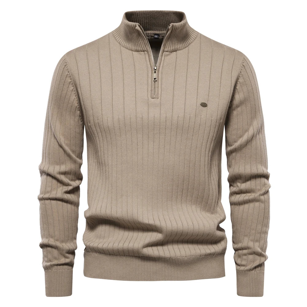 Liam - Autumn Zipper Pullover Sweater