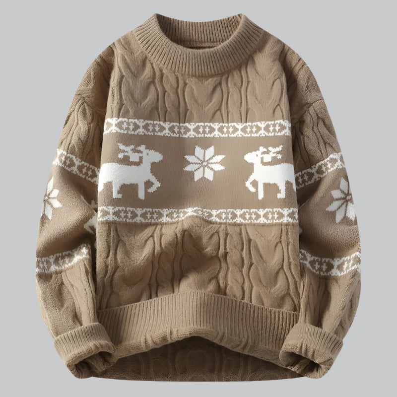 Orson - Luxe Christmas Cashmere Deer Sweater