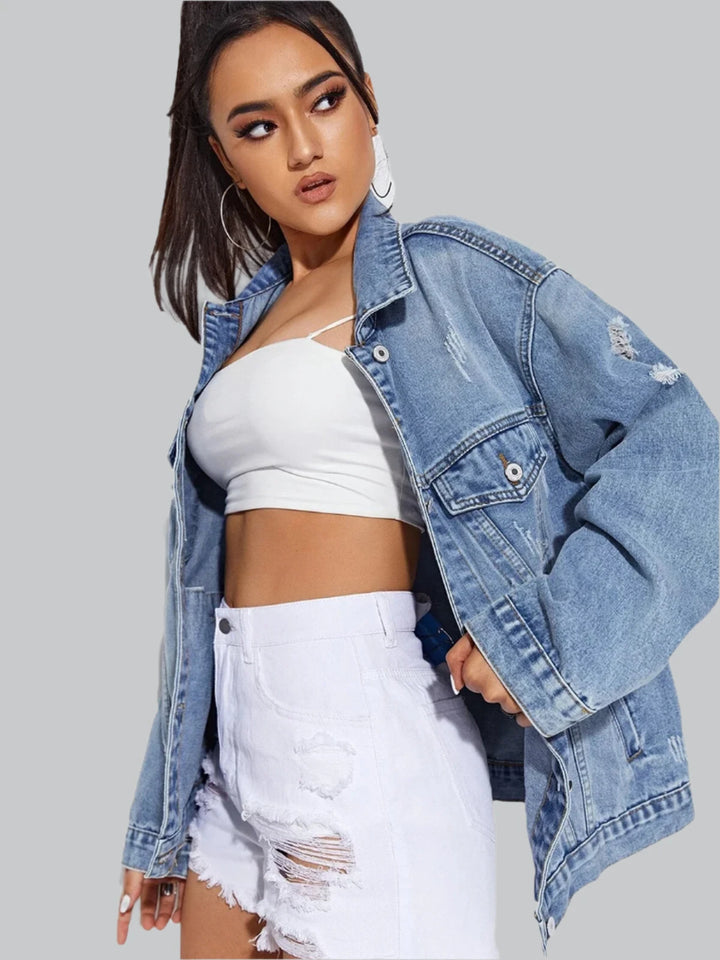 Sophie - Long Sleeve Denim Jacket for Women