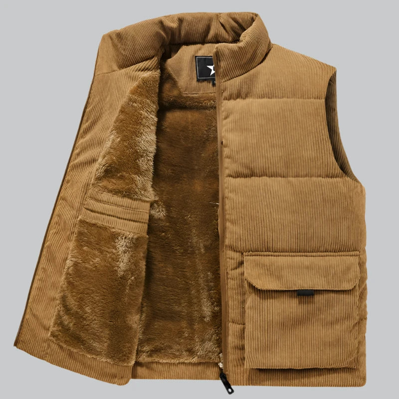 Dorian - Wool Cotton Padded Vest